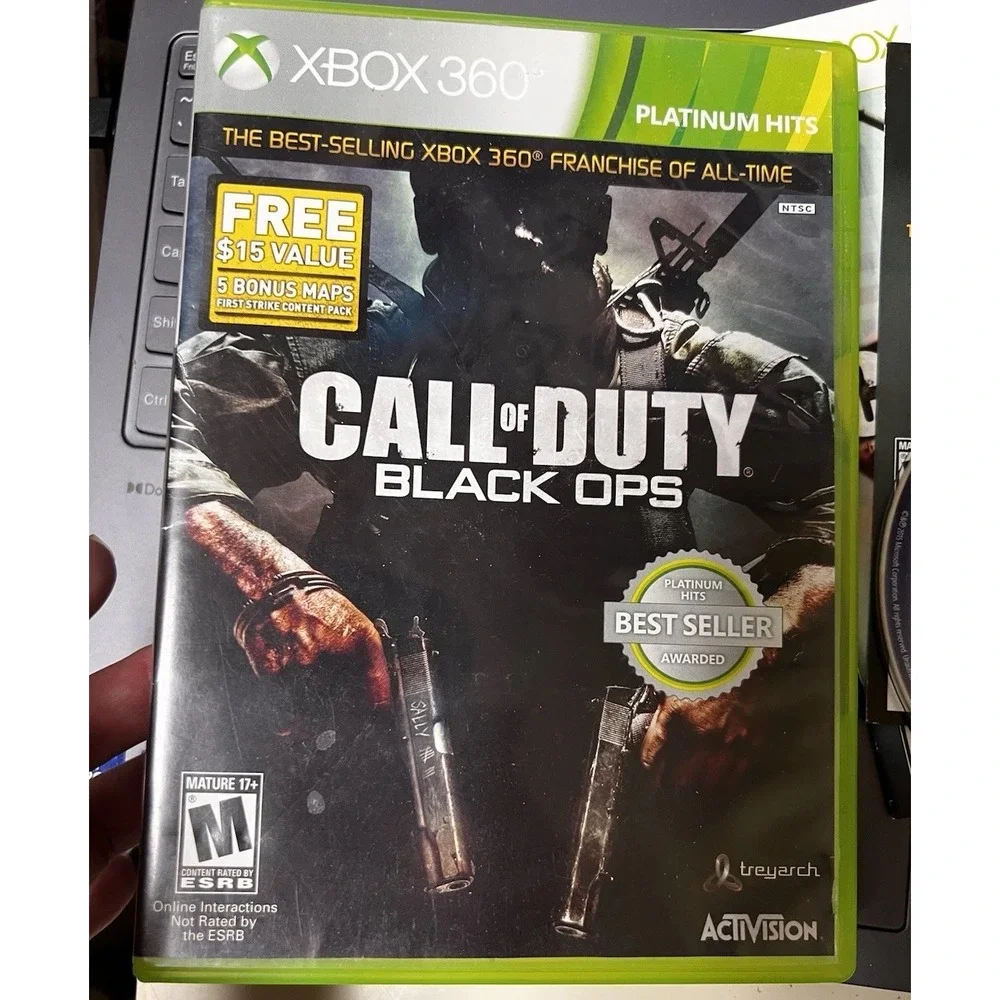 031-011 Call of‎ Duty: Black Ops (Xbox 360, 2010) Complete w/ Manual Video Game